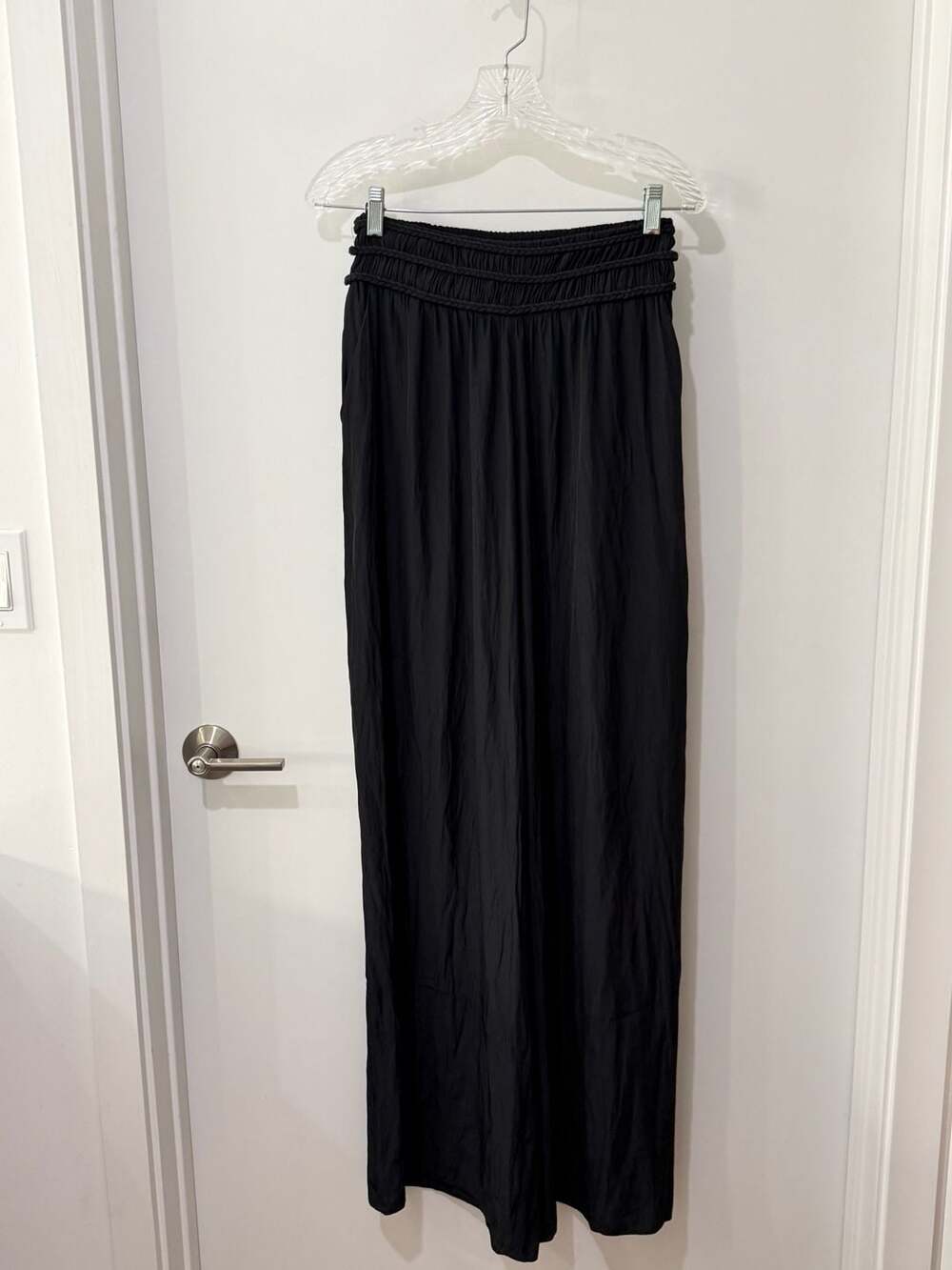 Ramy Brook New York Braided Waist Wide-Leg Pants